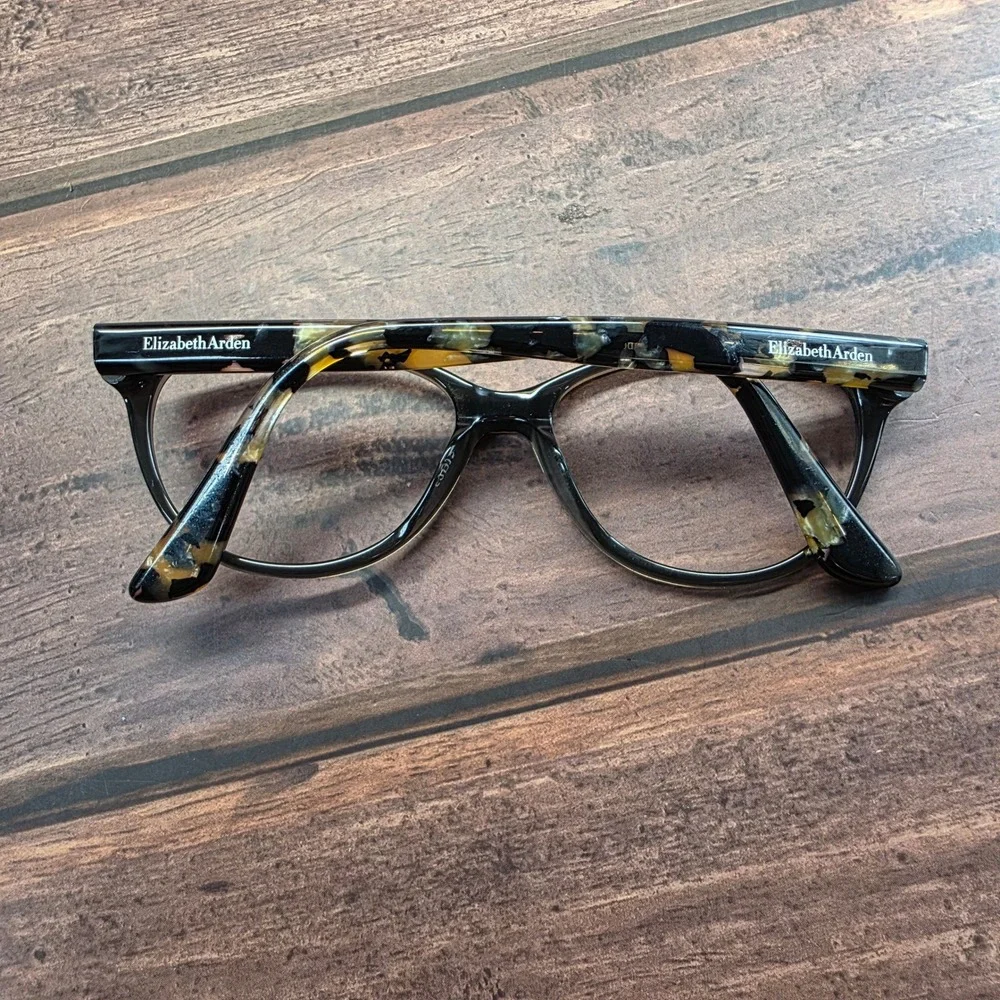 Elizabeth Arden EA 1159-1 Black Tortoise Cat Eye Frames 52-15-140